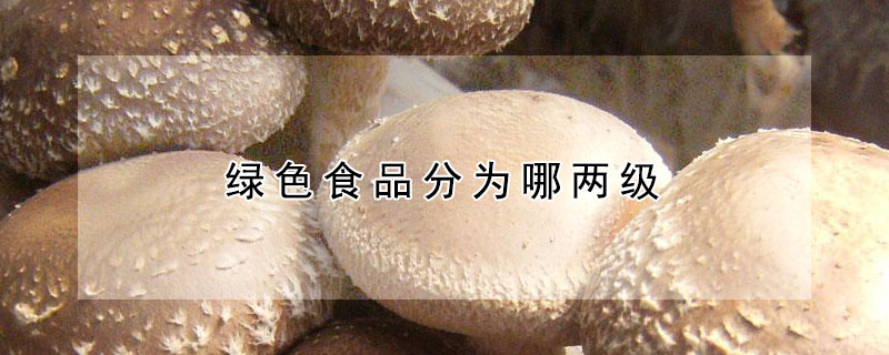 綠色食品分為哪兩級